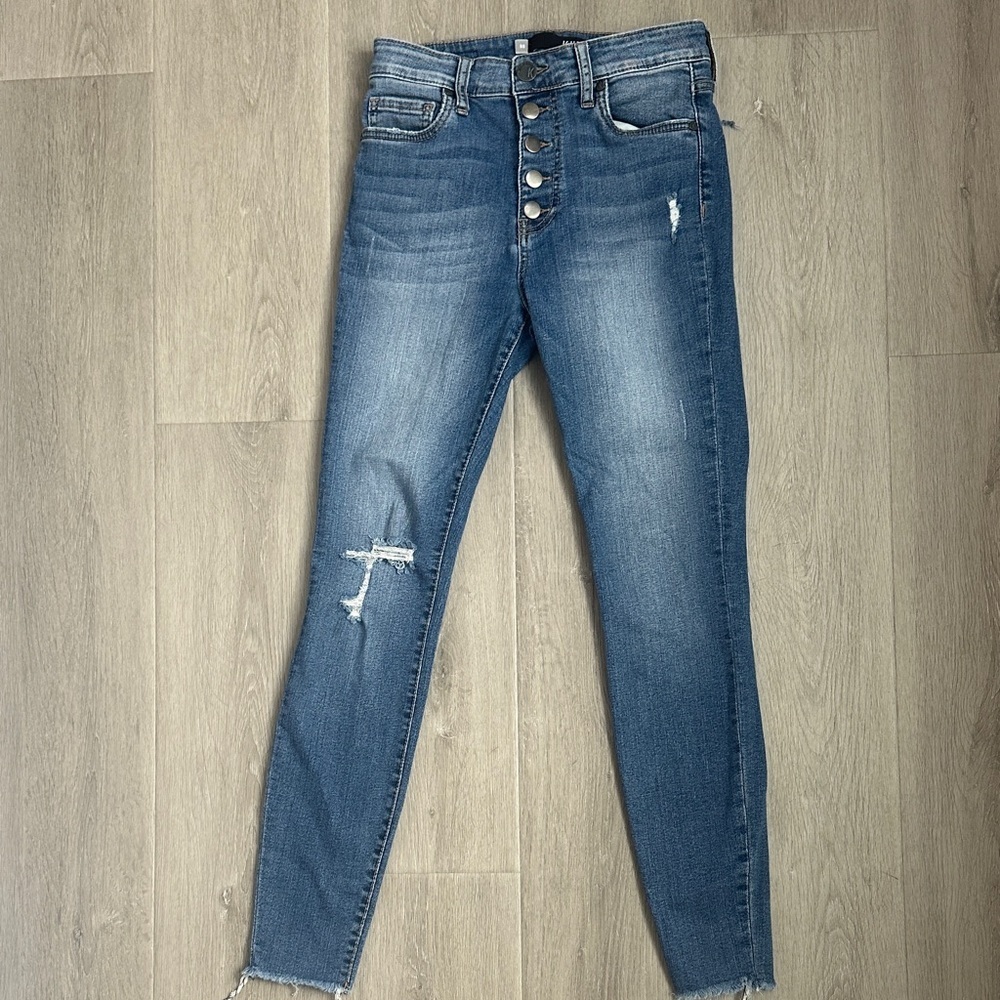 KUT from the Kloth Distressed Blue Jeans size 00